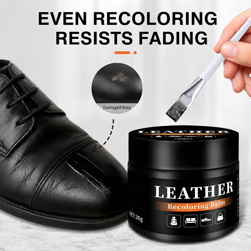 Leather Recoloring Balm 30g – Restore Faded Leather & Cover Scuffs | Plant-Based Formula