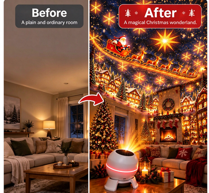 ⛄️Turn Any Room Into a Christmas Wonderland – Holiday Projection Night Light