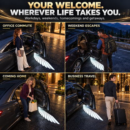 Christmas Angel Wing Car Door Projector Lights
