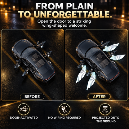 Christmas Angel Wing Car Door Projector Lights