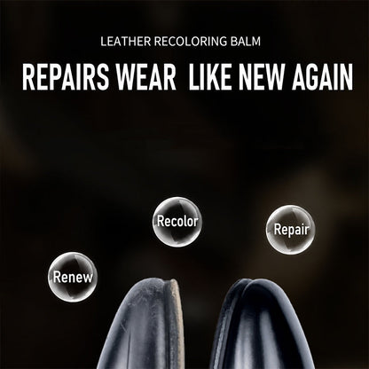 Leather Recoloring Balm 30g – Restore Faded Leather & Cover Scuffs | Plant-Based Formula