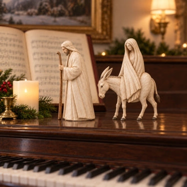✨ Journey to Bethlehem – Christmas Nativity Figurine Set