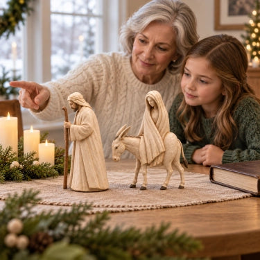 ✨ Journey to Bethlehem – Christmas Nativity Figurine Set