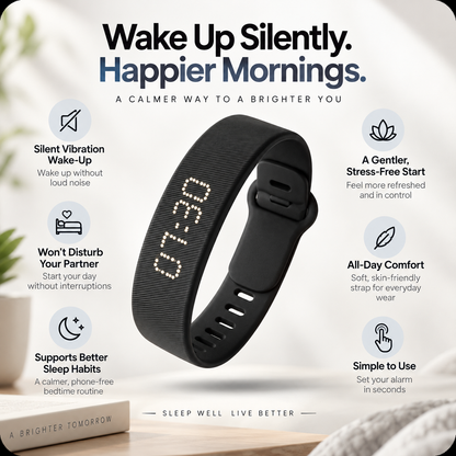Silent Vibrating Wrist Alarm – Quiet Wake-Up Without Phone Noise