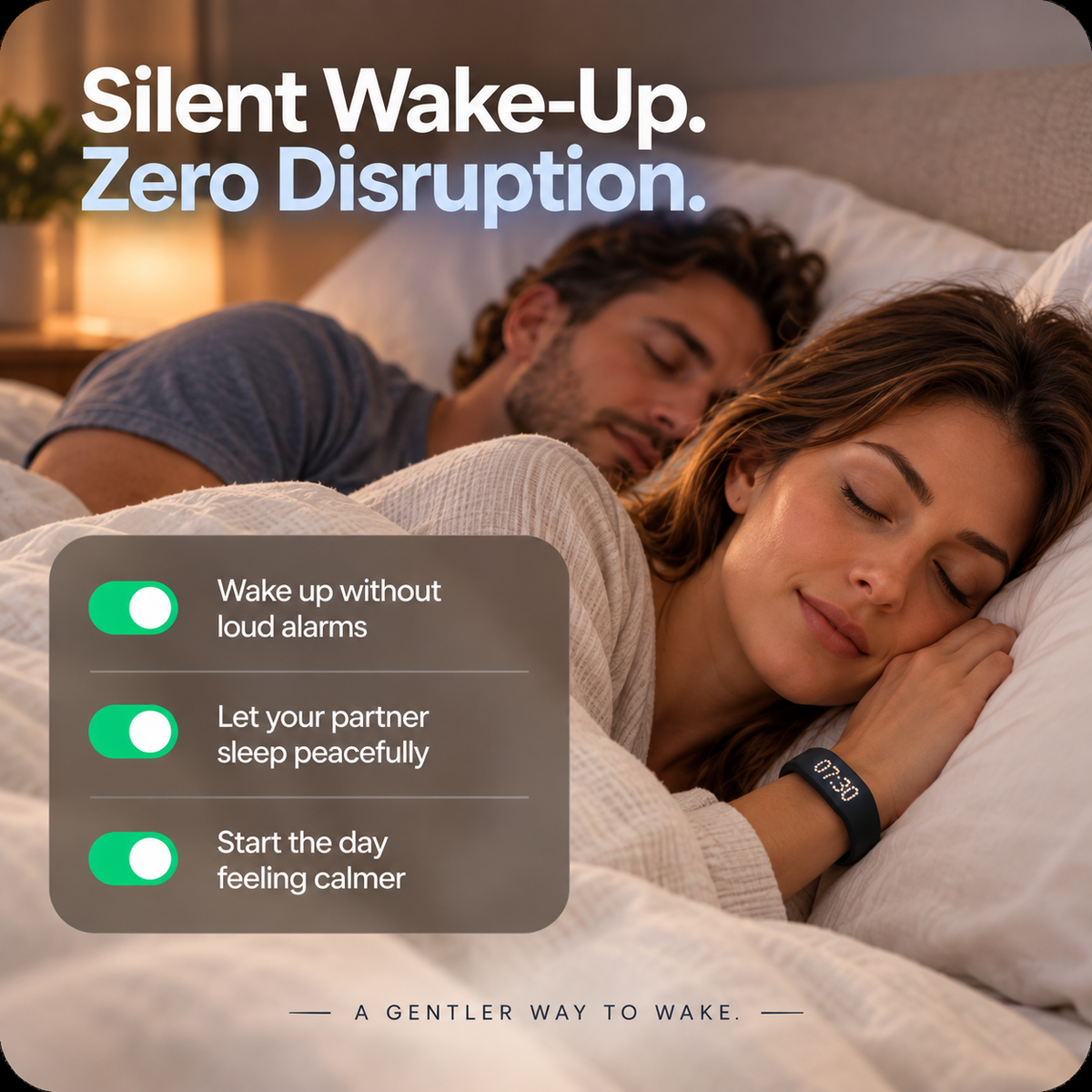 Silent Vibrating Wrist Alarm – Quiet Wake-Up Without Phone Noise