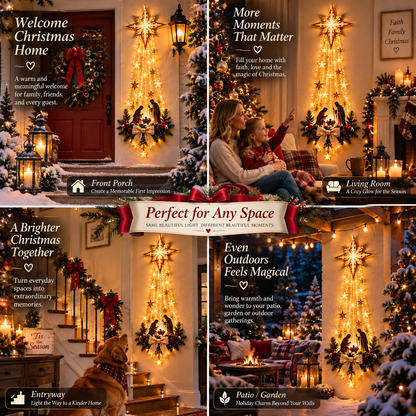 ✨ Last Day – 52% OFF! ✝️ Bethlehem Star of Faith – Lighted Nativity Wall Decor