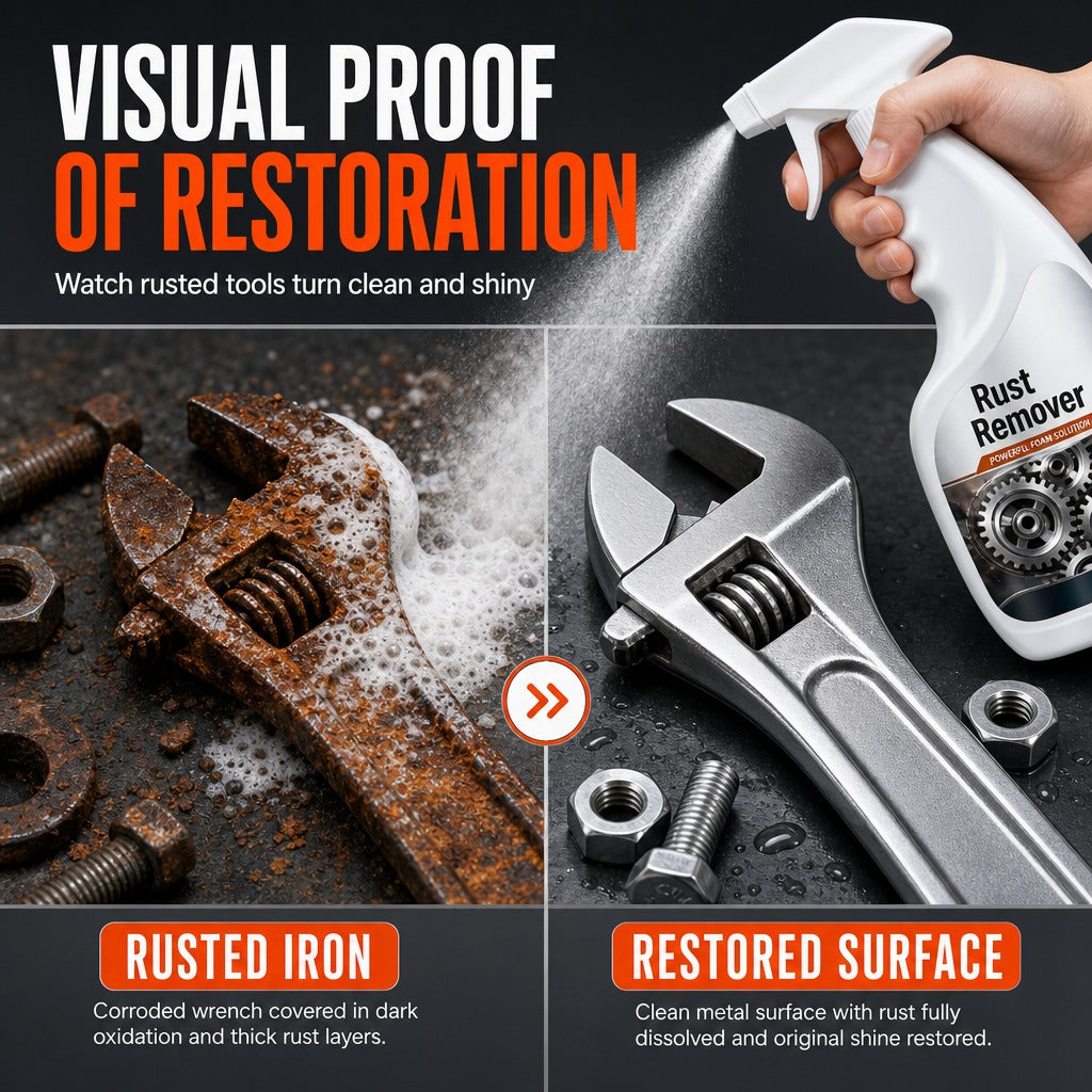 Metal Rust Remover & Screw Loosening Spray🔥 500mL JUMBO SIZE — LIMITED-TIME SPECIAL OFFER!