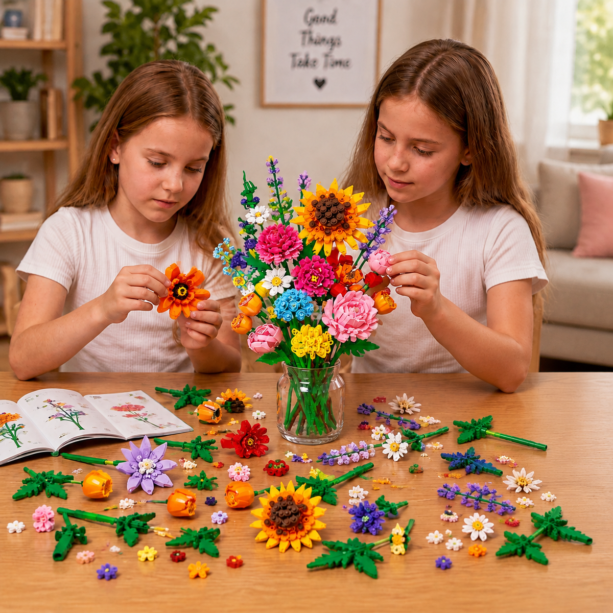 🌺Christmas Building Block Flower Bouquet Advent Calendar