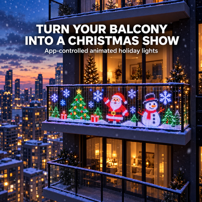 🔥LAST DAY 50% OFF -🎄 Smart RGB Pixel LED Curtain Lights | App-Controlled Dynamic Holiday Light Show for Outdoor Home Decoration