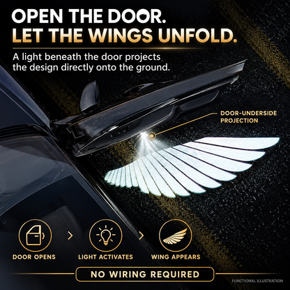 Christmas Angel Wing Car Door Projector Lights