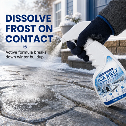 🔥Last Day Get 50% OFF!!❄️Outdoor De-Icing & Snow Melting Spray – pet-safe, dissolves frost on contact. Clear steps, walkways & patios fast