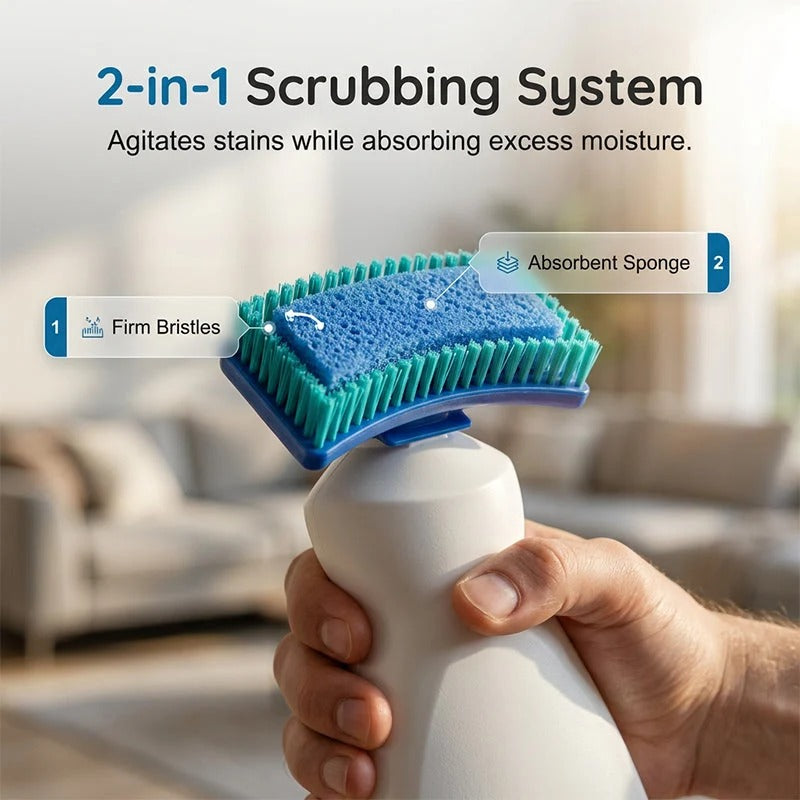 🔥 50% OFF Today!!No-Wash Carpet & Sofa Cleaner with Brush