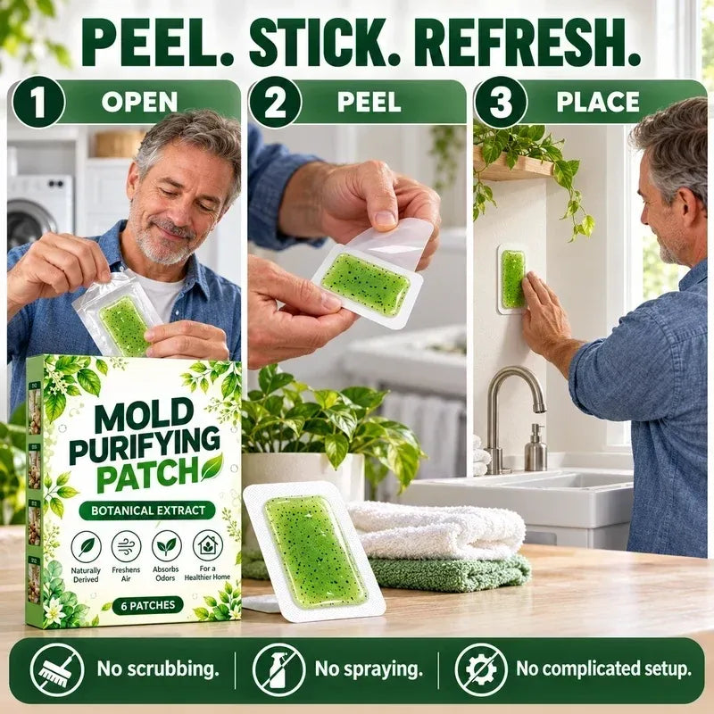 🔥Buy 1 Get 1 Free and 50%OFF!!6Pcs Mold Purifying Patches – Botanical Mildew Removal Pads