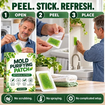 🔥Buy 1 Get 1 Free and 50%OFF!!6Pcs Mold Purifying Patches – Botanical Mildew Removal Pads