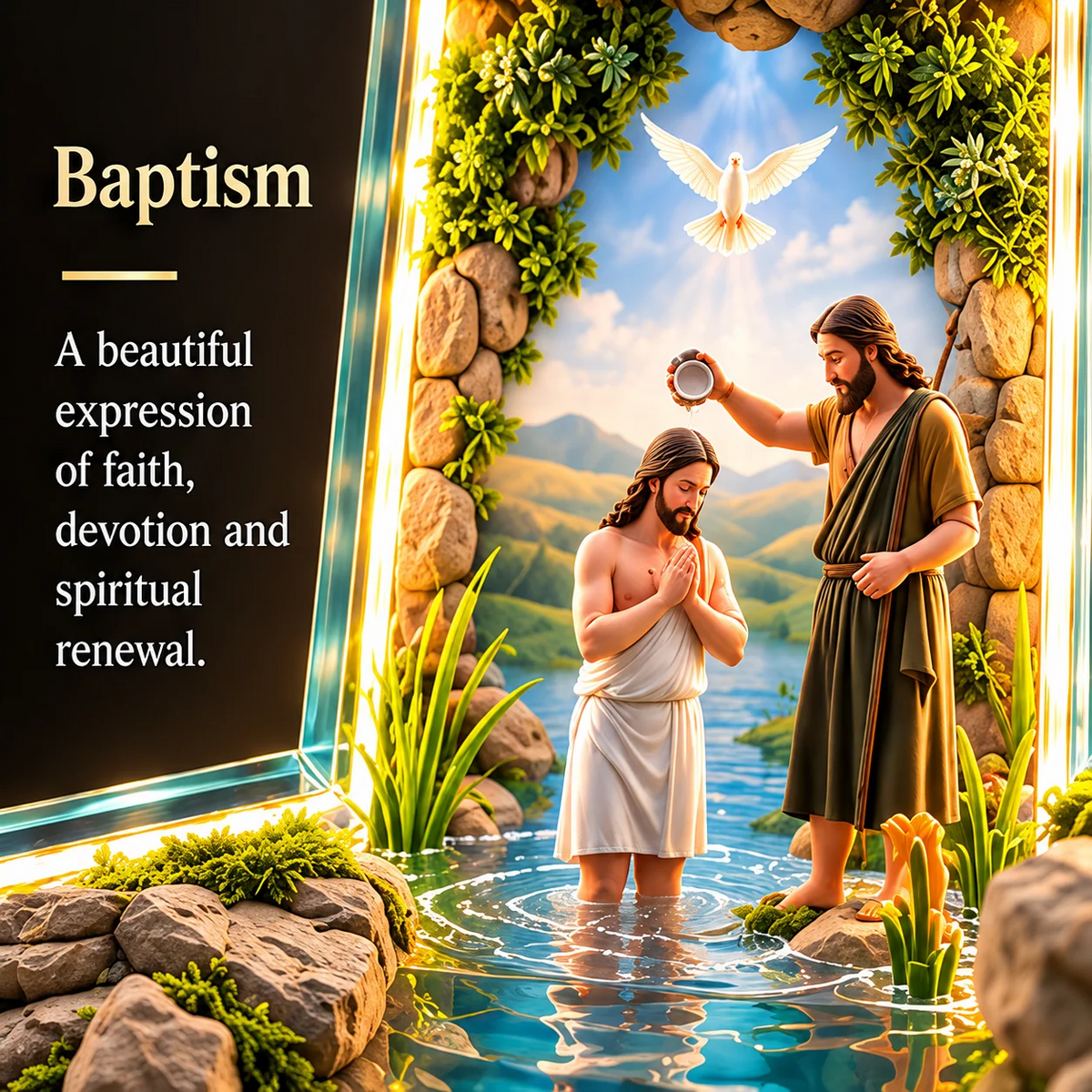 ✨ Last Day – 50% OFF!✝️The Story of Jesus in 6 Scenes Cross Lamp