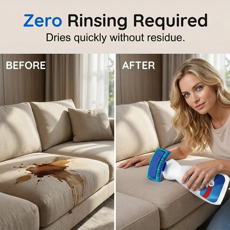 🔥 50% OFF Today!!No-Wash Carpet & Sofa Cleaner with Brush