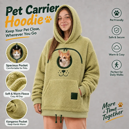Cozy Fleece Pet Bonding Pouch Hoodie🐾