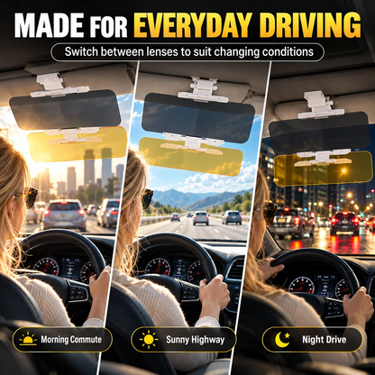 ✨Buy More Save More!!Universal HD Anti-Glare Car Visor for Day & Night