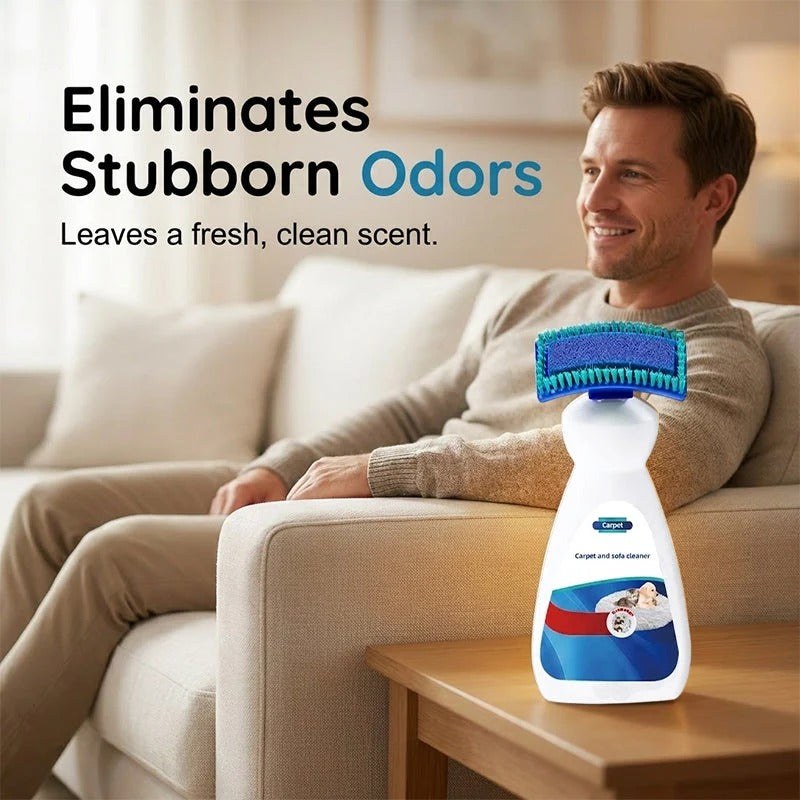 🔥 50% OFF Today!!No-Wash Carpet & Sofa Cleaner with Brush