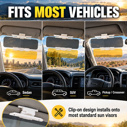 ✨Buy More Save More!!Universal HD Anti-Glare Car Visor for Day & Night