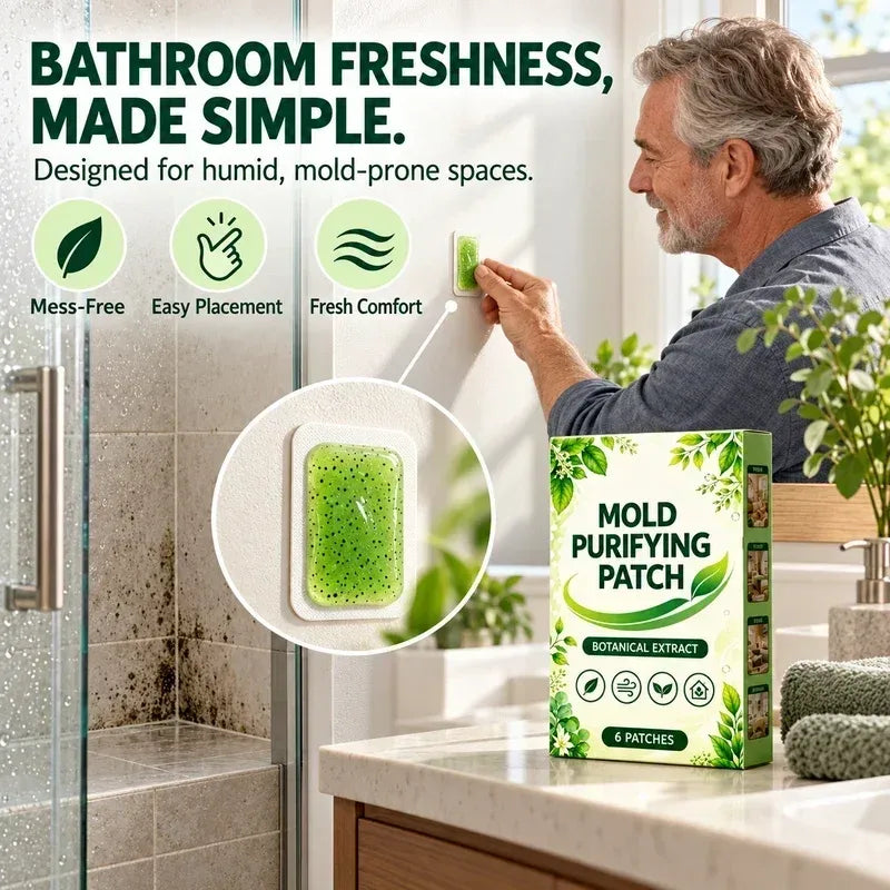 🔥Buy 1 Get 1 Free and 50%OFF!!6Pcs Mold Purifying Patches – Botanical Mildew Removal Pads