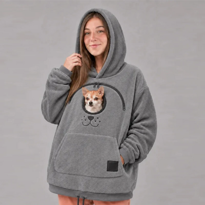 Cozy Fleece Pet Bonding Pouch Hoodie🐾