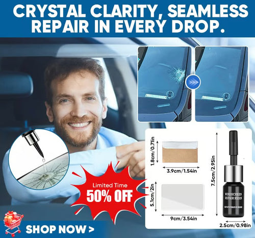 🎁Glass Crack Repair Resin - Windshield &Glass Crack Repair Kit