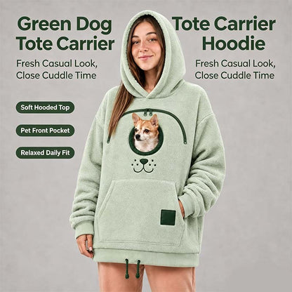 Cozy Fleece Pet Bonding Pouch Hoodie🐾
