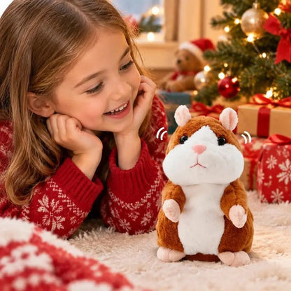 Talking Hamster Plush – repeats whatever you say, auto head-shaking, hilarious fun for kids & adults